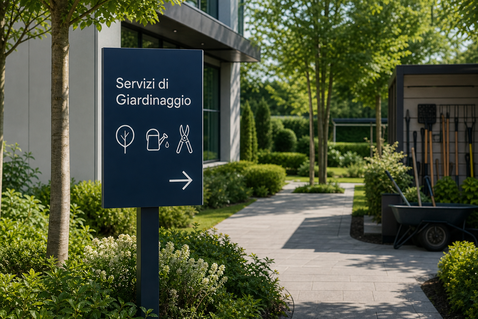 Giardinaggio - illustrazione generata con IA