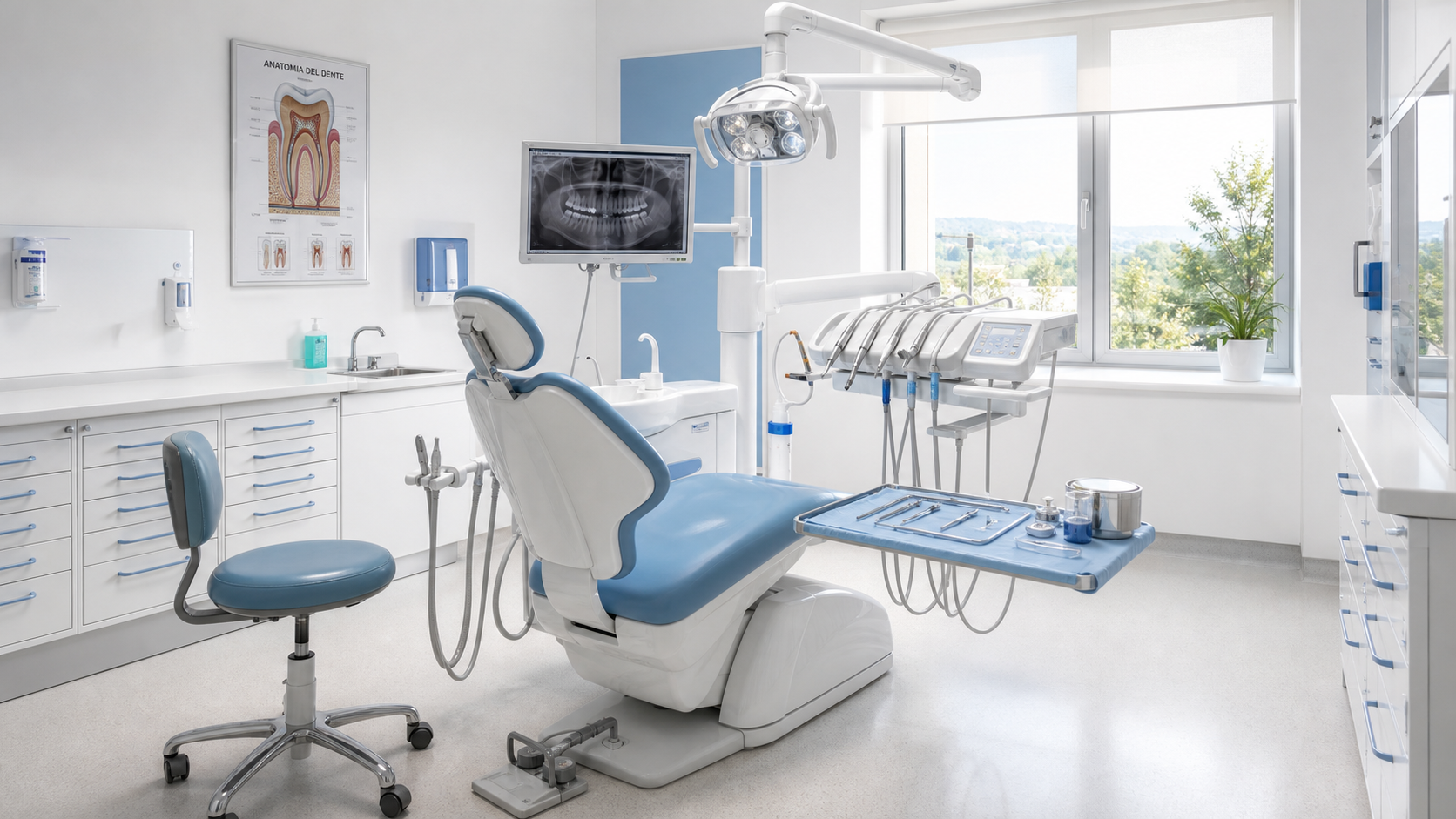 Studio odontoiatrico - illustrazione generata con IA