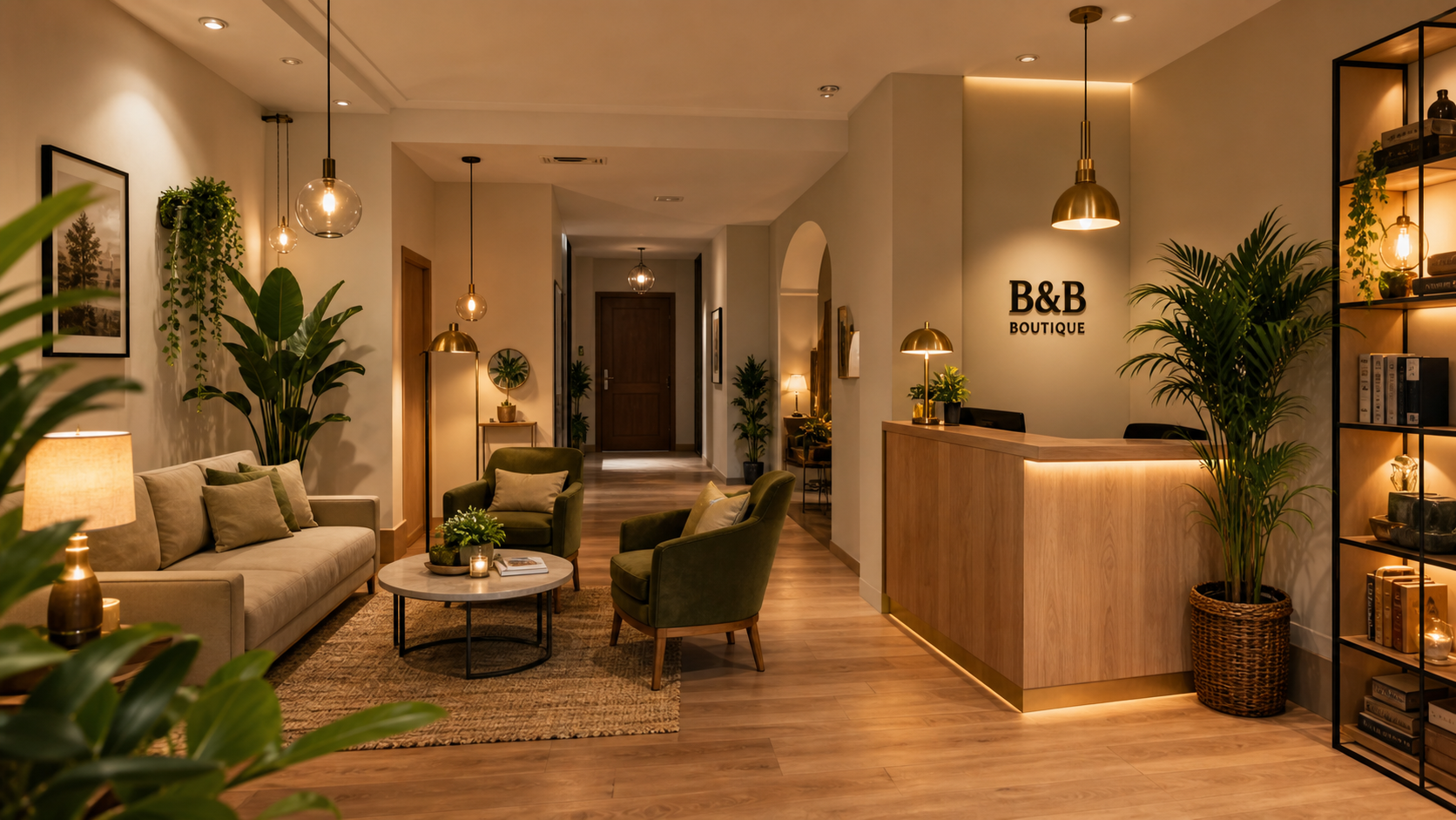 Bed and Breakfast - illustrazione generata con IA